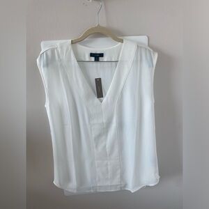 Jcrew blouse top x2 (white and light blue)